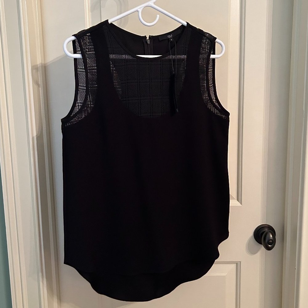 Black Tibi Black Sleeveless Top New